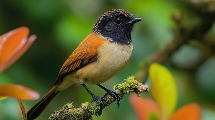 a brown and black bird