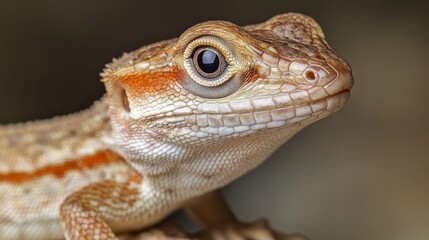 Fototapeta premium a brown lizard with a pointed tail