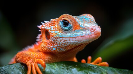 Obraz premium a close up of a lizard