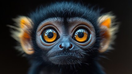 Obraz premium a close up of a monkey
