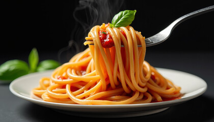 Aromatic Spaghetti with Tomato Sauce