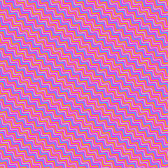 Colorful Bright Waves Jagged Wave Pattern 1157