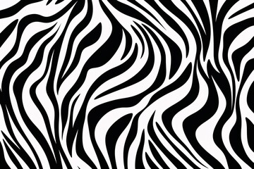 Obraz premium Zebra Skin Print Background, Zebra Stripes Pattern Background, Zebra Skin Pattern, Animals Skin Print, Zebra stripes black and white background, AI Generative