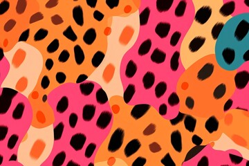 Obraz premium Cheetah Skin Background, Cheetah Skin Pattern, Cheetah Spots Pattern, Cheetah Skin Texture, Animals Skin Background, Cheetah Skin Print, AI Generative