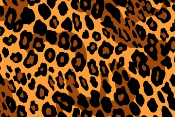 Fototapeta premium Leopard Skin Print, Leopard Skin Background, Leopard Skin Pattern, Leopard Spots Pattern, Leopard Skin Texture, Animals Skin Background, AI Generative