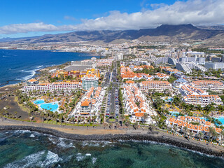 Tenerife, Canary Islands, Spain 11.03.2024 Playa Las Americas, Aerial Image. 3rd November 2024