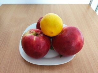 Fresh Fruits On Plate