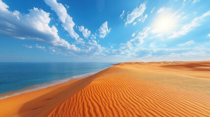 a sand dunes with ripples