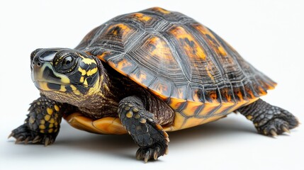 a sea turtle on a white background