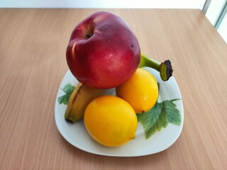Fresh Fruits On Plate