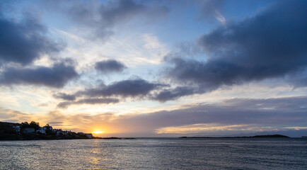 Stunning Sunrise Over Victoria on Vancouver Island, BC, Canada