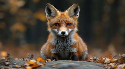 Fototapeta premium a small fox with large ears