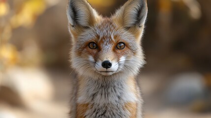 Naklejka premium a small fox with large ears