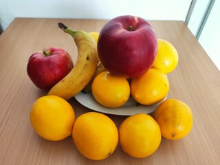 Fresh Fruits On Plate