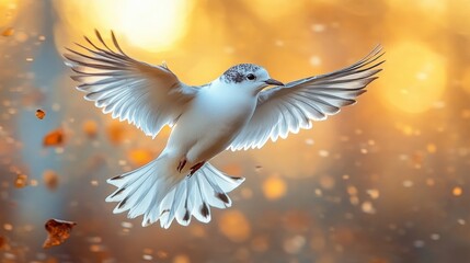 Obraz premium a white and black bird