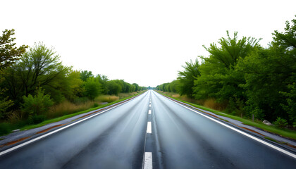 Health road isolated with white highlights, png