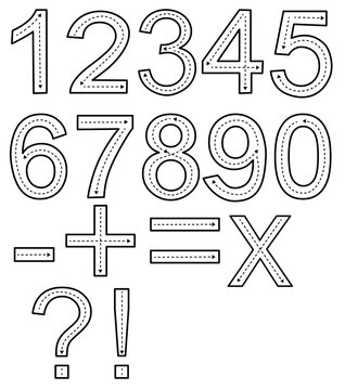 Number tracing guide