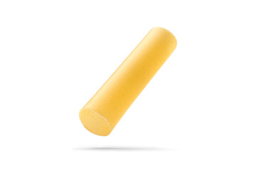 Single Uncooked Manicotti Pasta Tube Isolated With Transparent Shadow
