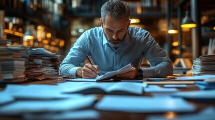 accountant showing office document auditing concept plan review process and assess correctness management of important document storage of organization document system accountant audit documents