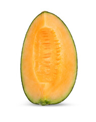 Cantaloupe melon isolated on transparent png