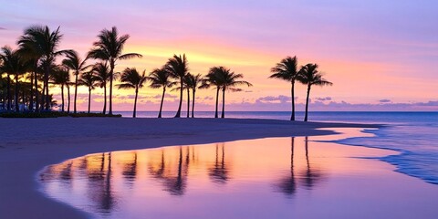 Obraz premium Serene Sunset Paradise