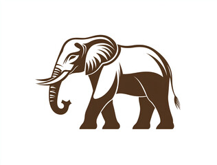 Fototapeta premium elephant logo isolated on white background
