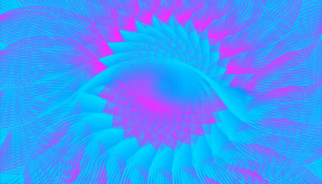 animated video background of moving space rotating on gradient blue and pink line pattern background. animated video background of moving space waving for words and greeting sentences background