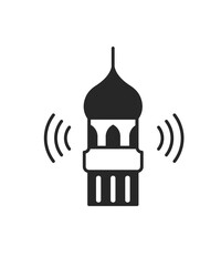 Adhan glyph icon stock illustration