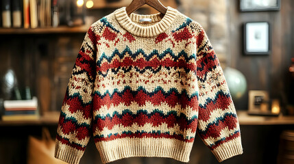 Cozy Fair Isle Knit Sweater Image