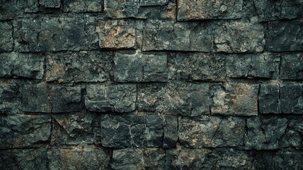 Dark Grey Weathered Stone Wall Texture