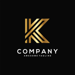 Letter K logo design for business