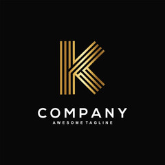 Letter K logo design for business