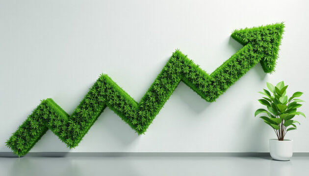 Green Growth Trend Wall Decor - Modern Interior Design