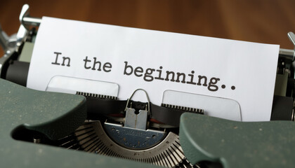 Vintage Typewriter: In the Beginning.