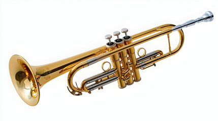 Obraz premium Golden Trumpet Instrument Photography