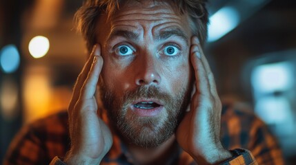 man got urgent alert emergency and urgent from working calling