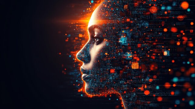 multilingual language translation communication concept a person with icons various languages global language translate multilingual technology and international connections ai translator