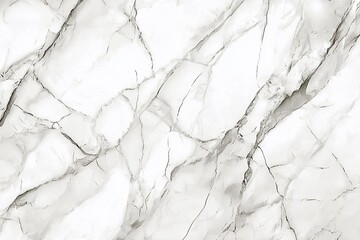 Obraz premium Elegant White Marble Texture with Gray Veins for Interior Design