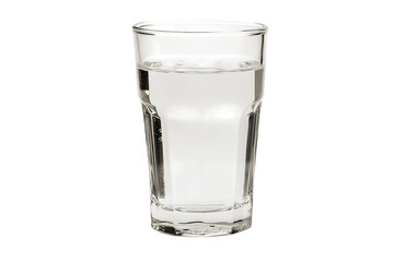 Glass of water isolated png on a transparent background