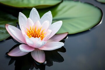 Graceful Water Lily in Tranquil Waters