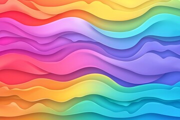 Fototapeta premium Vibrant Waves of Color: A Fluid Abstract Background Design