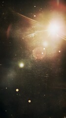 Captivating Cosmic Scene with Distant Stars, Radiant Lens Flare, and Textured Background Illustrating the Beauty of Space and Celestial Elements