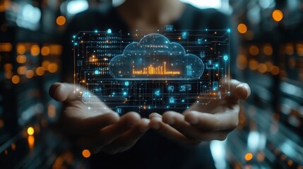 saas software as a service concept businessman show virtual screen of saas icons for software services on cloud system internet and networking technolog
