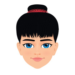 portrait of pretty young girl