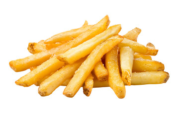 French fries isolated png on a transparent background