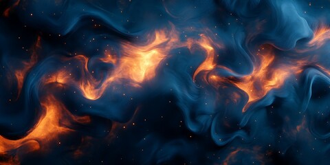 Fototapeta premium Abstract swirling fire and smoke texture.