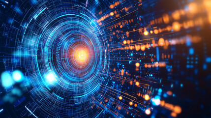 Abstract Quantum Data Encryption with Glowing Circuits