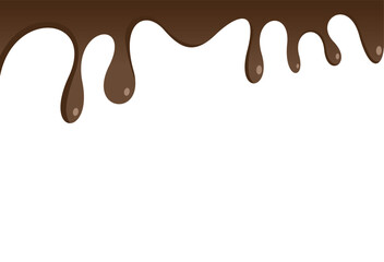 chocolate drops vector illustration
