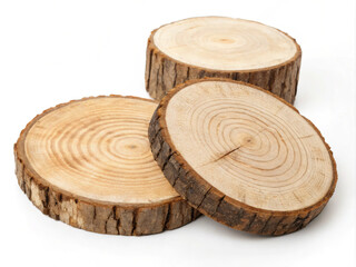 cut of a tree. wood, isolated, tree, white, wooden, texture, circle, brown, round, pattern, ring, section, log, nature, cut, object, trunk, material, bamboo, old, closeup, timber, stump, cross, natura