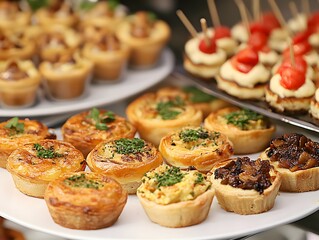 A selection of elegant finger foods